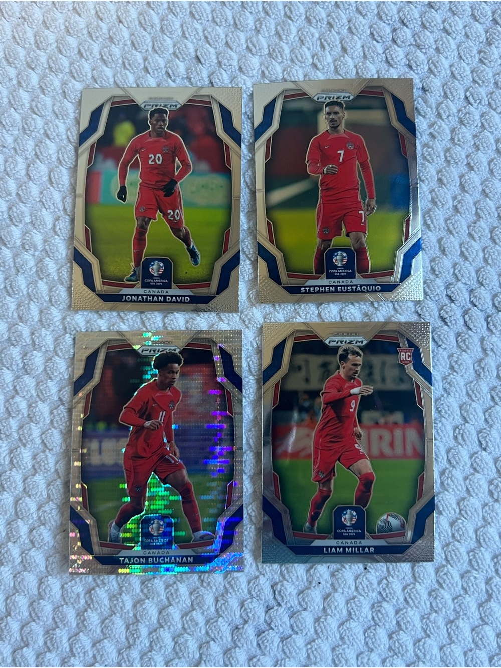 Lot of 4, Canada Soccer Collectible Trading Cards